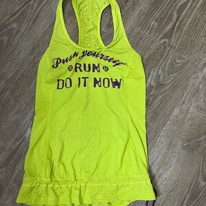 Lululemon Racerback Tank - Highlighter Yellow - fits size 6-8